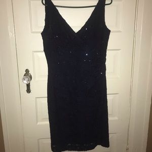 Sparkly Navy Ralph Lauren Cocktail Dress